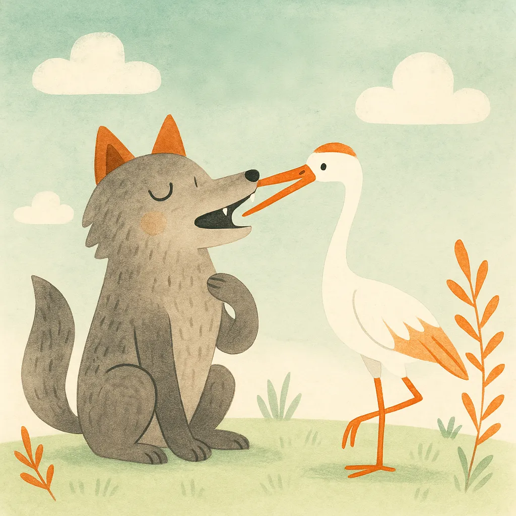 El Lobo y la Grulla